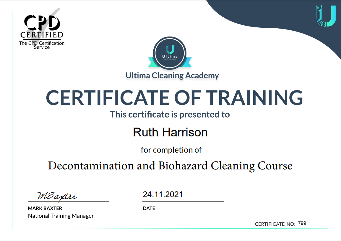 Ruth cleaning certification